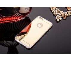 Zrcadlový kryt, zlatý, silikonový (iPhone 7 Plus/8 Plus)