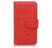 Kožený flip obal s prostorem na kartu, červený (Samsung Young)