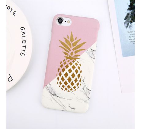 Mramorový kryt s ananasem, plastový (iPhone 6/6S)