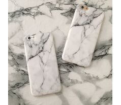 Mramorový silikonový kryt, bílý kámen mramor (iPhone X/XS)