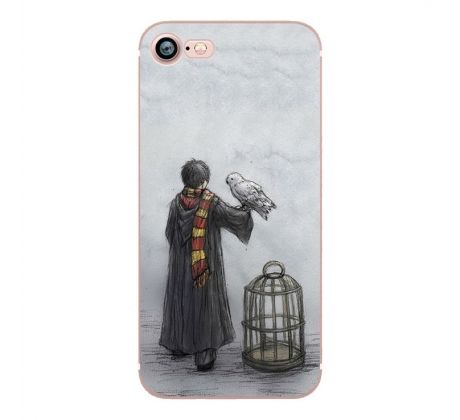 Kryt s motivem: Harry Potter + Hedvika, silikon (iPhone 7 Plus/8 Plus)