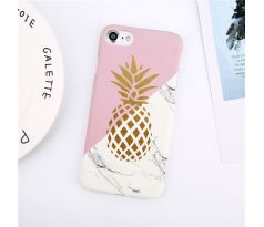Mramorový kryt s ananasem, plastový (iPhone 6 Plus)