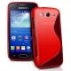 Silikonové pouzdro S-Line, červené, čiré (Samsung S3)