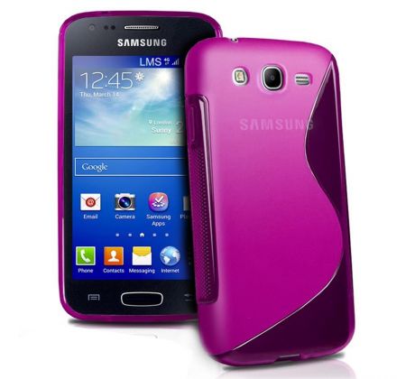 Silikonové pouzdro S-Line, fialové, čiré (Samsung S3)