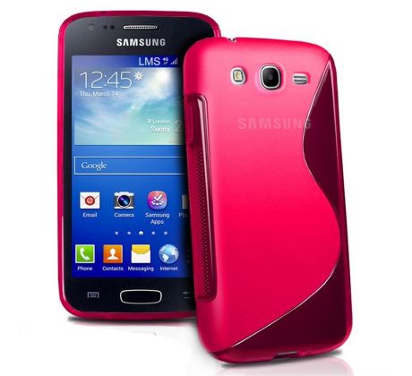 Silikonové pouzdro S-Line, růžové, čiré (Samsung S3)