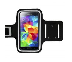 Sportovní obal na ruku na běhání, černý (Samsung S5)