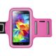 Sportovní obal na ruku na běhání, růžový (Samsung S5)