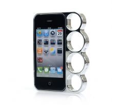 Stylový rámeček "Boxer", stříbrný (iPhone 4/4S)