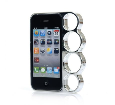 Stylový rámeček "Boxer", stříbrný (iPhone 4/4S)