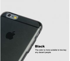0.3 mm tenký gumový obal, černý (iPhone 6/6S)