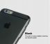 0.3 mm tenký gumový obal, černý (iPhone 6/6S)
