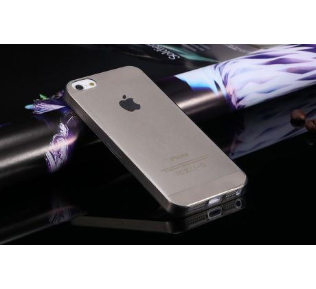 Ultra tenký gumový kryt, černý obal (iPhone 5/5S)