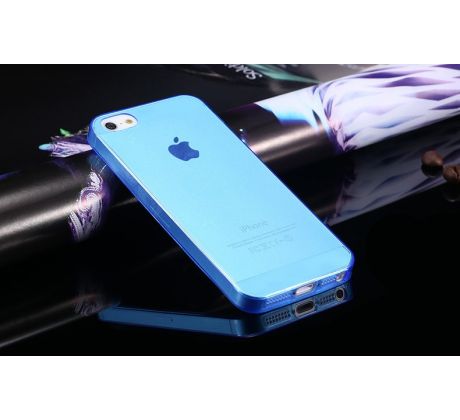 Ultra tenký gumový kryt, modrý obal (iPhone 5/5S)