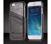 Luxusní černý kožený obal / kryt (iPhone 6/6S)