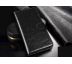Kožené magnetické flip pouzdro, peněženka (iPhone 7/8) Černá